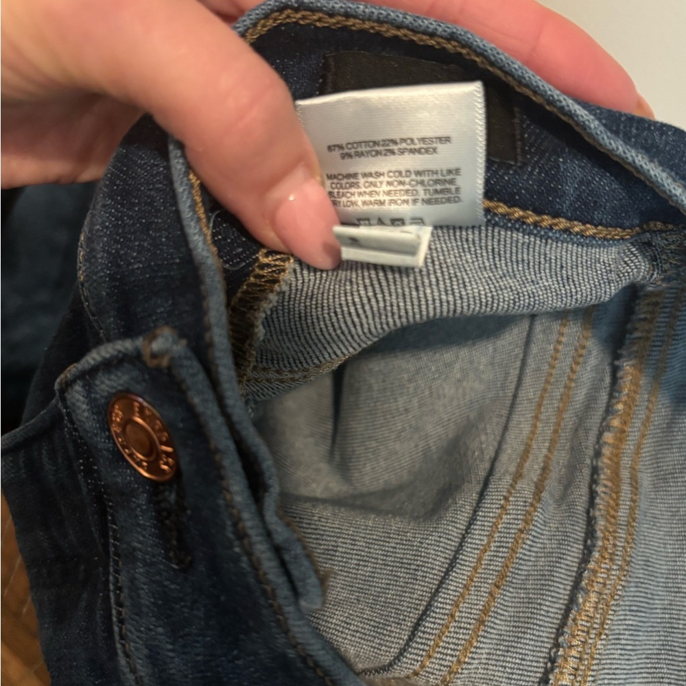 Express Dark Indigo Flare Jeans - Picture 7 of 7